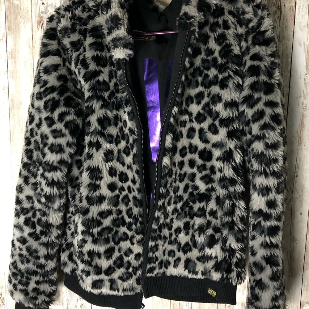 Limited Edition VS Pink Faux Fur Jacket